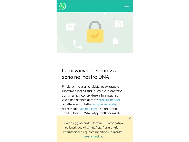 WhatsApp modifica le condizioni privacy. Cosa cambia per gli utenti